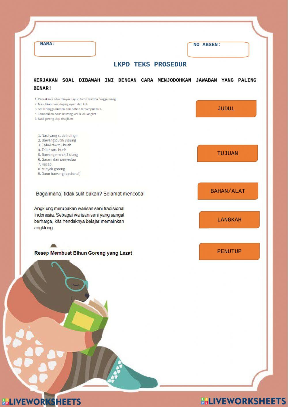 LKPD TEKS PROSEDUR