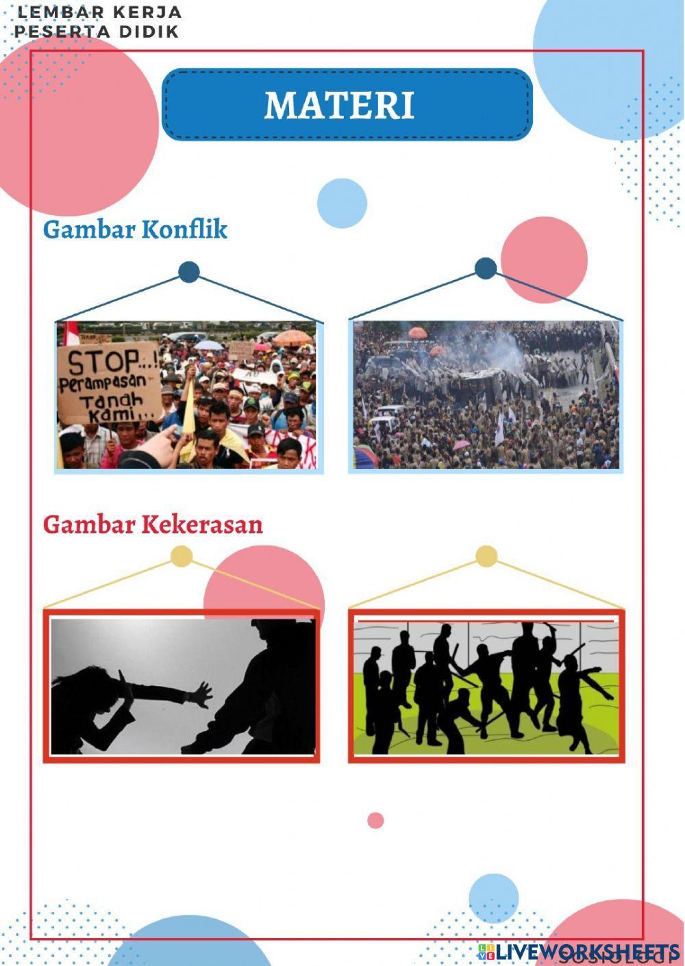LKPD Sosiologi materi konflik sosial dan kekerasan
