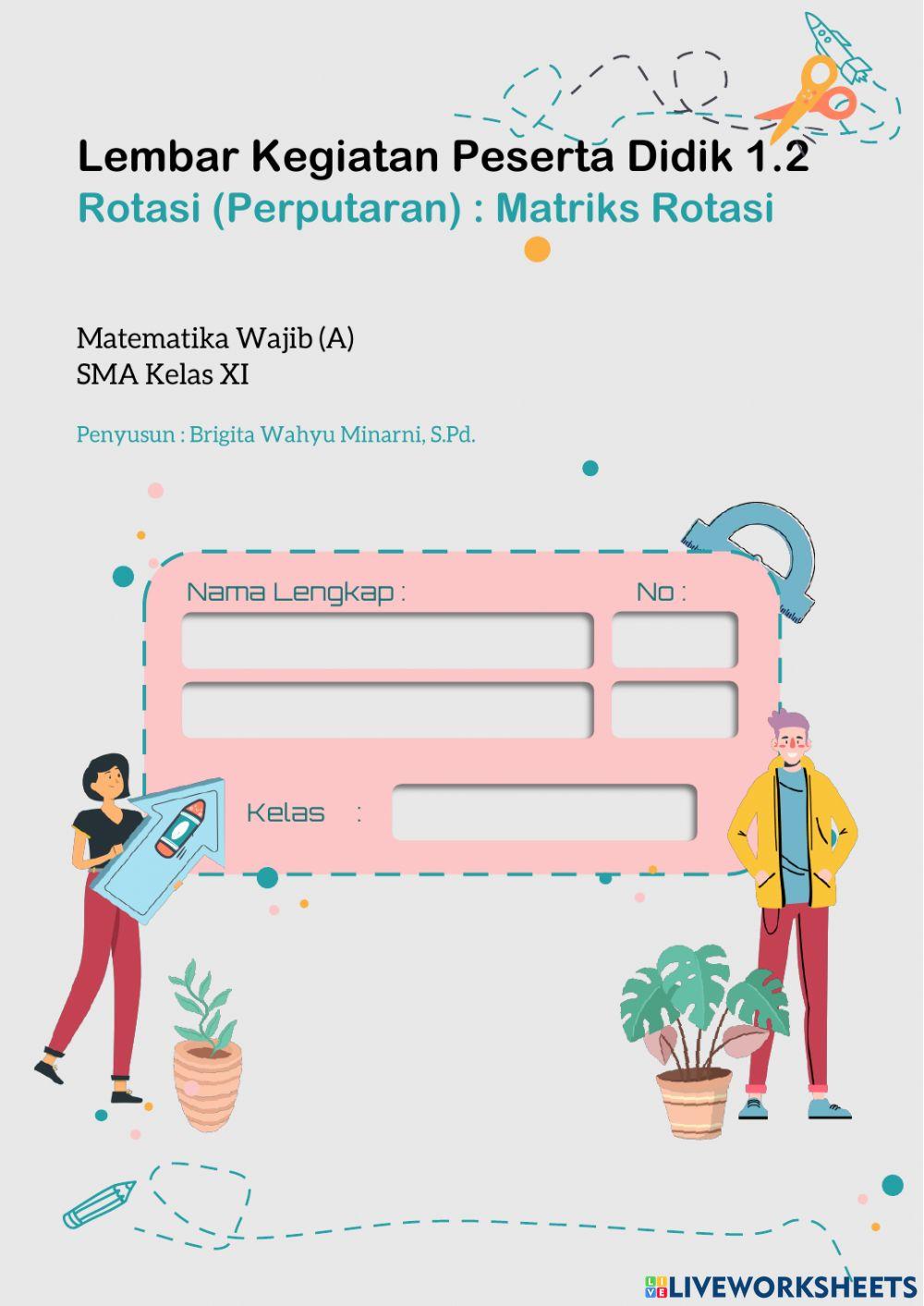 Menemukan Matriks Rotasi Pusat O(0,0)