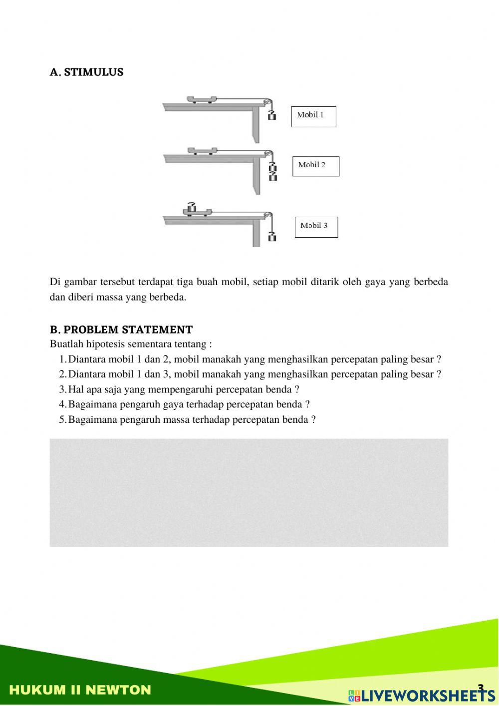 LKPD Hukum II Newton
