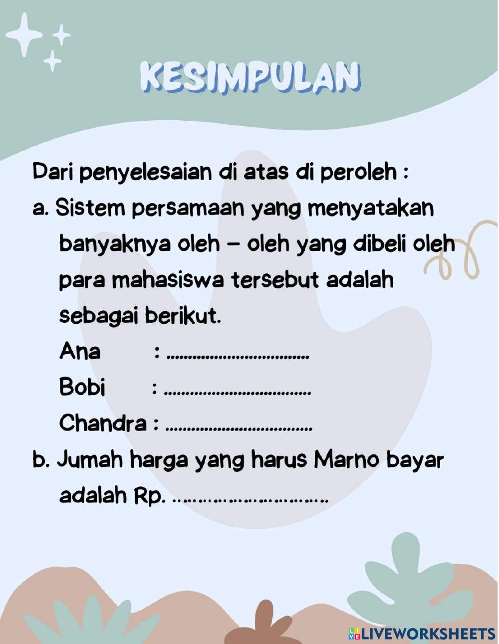 Lkpd spltv metode eliminasi