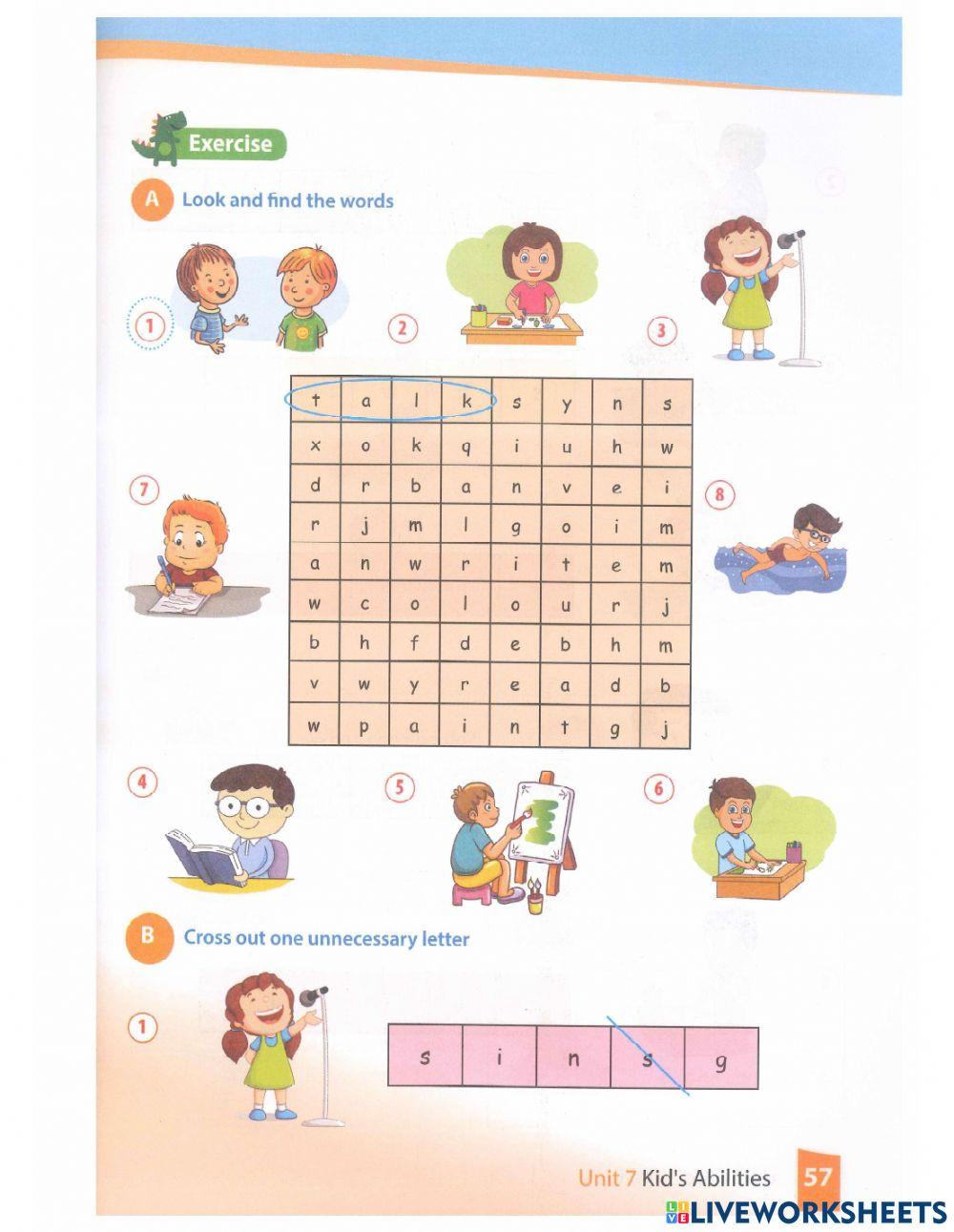 What can she-he do ? - exercise 1