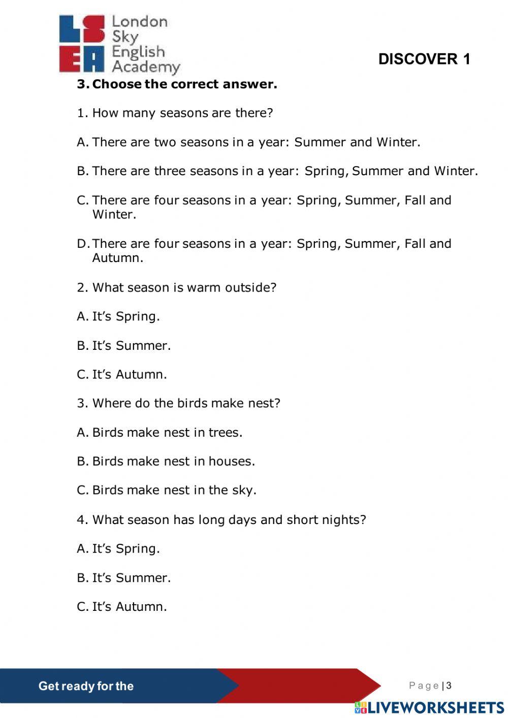 Reading comprehension WS