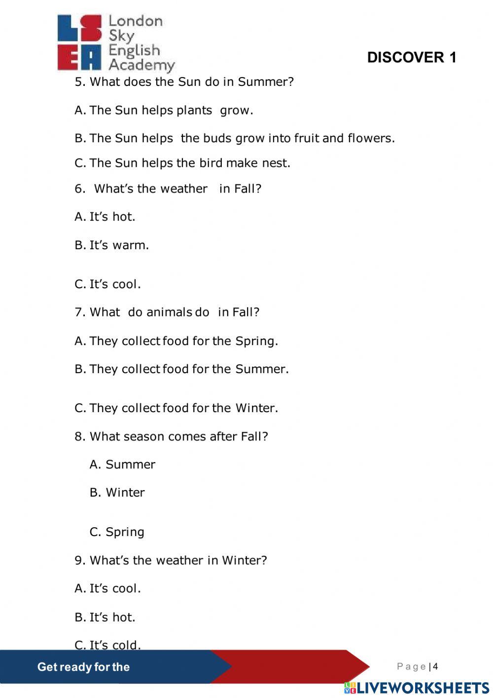 Reading comprehension WS