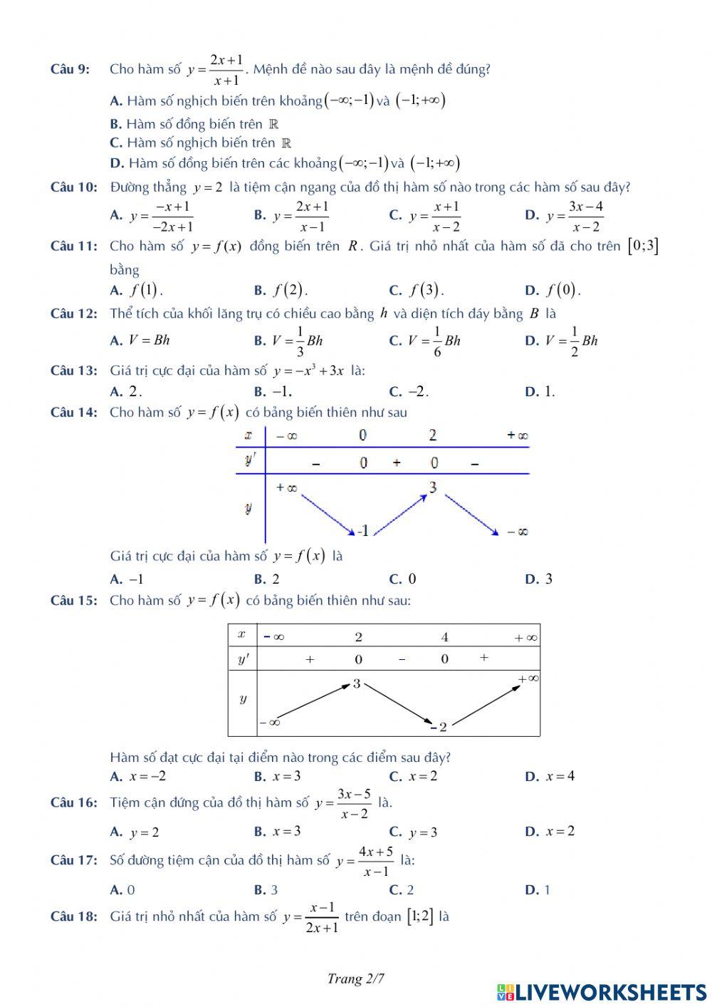 TN2023 - Khảo sát chất lượng lần 1 - THPT Yên Phong 1 - Bắc Ninh
