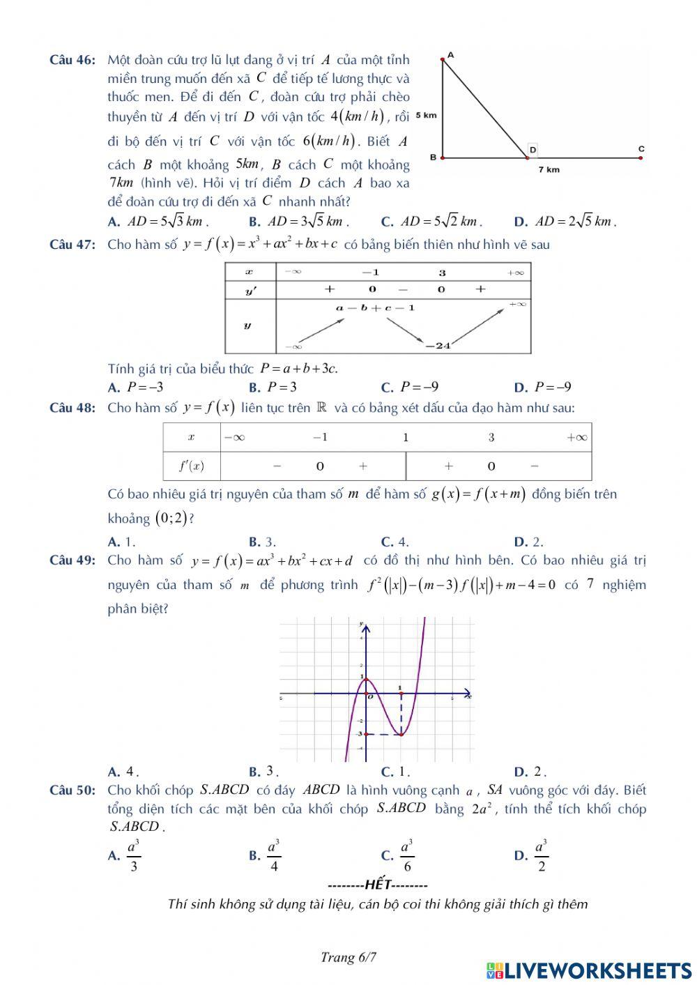 TN2023 - Khảo sát chất lượng lần 1 - THPT Yên Phong 1 - Bắc Ninh