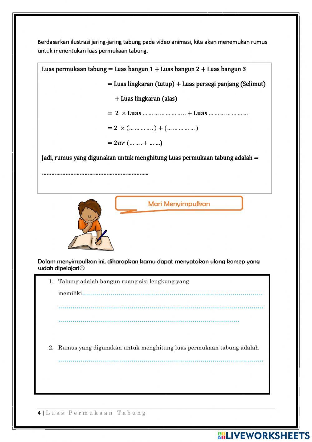 Luas Pemukaan Tabung pebaikan
