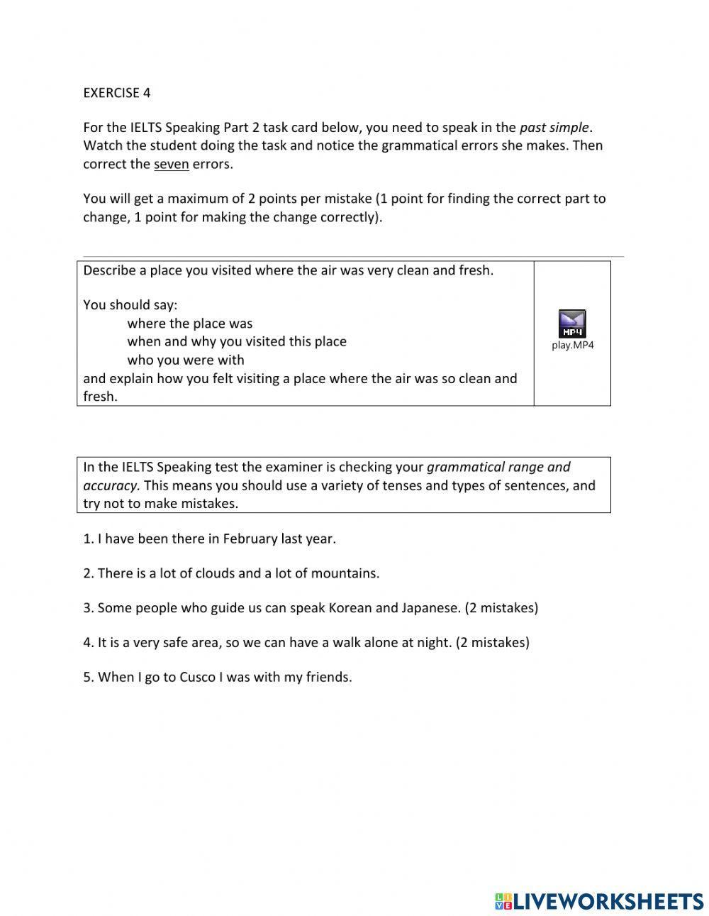 IE1, Unit 8, Speaking, Exercise 4