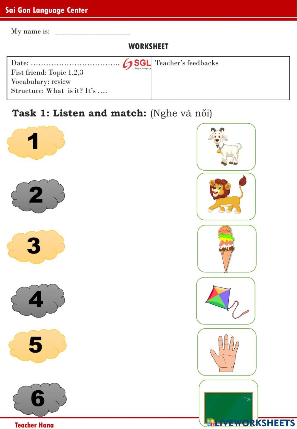 First friend - Review Topic 1,2,3