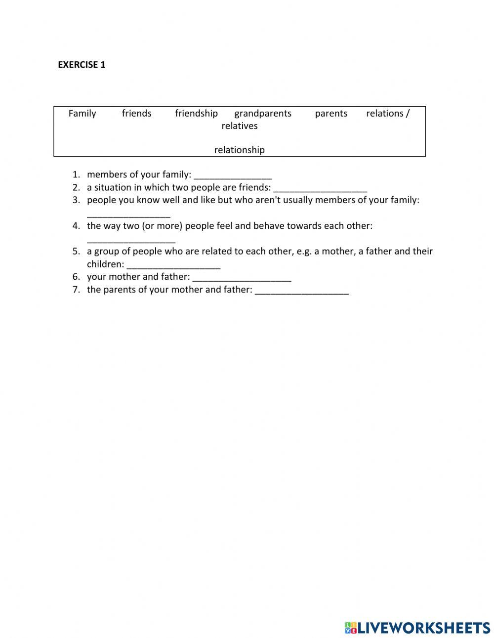 IE1, Unit 8, Writing, Exercise 1