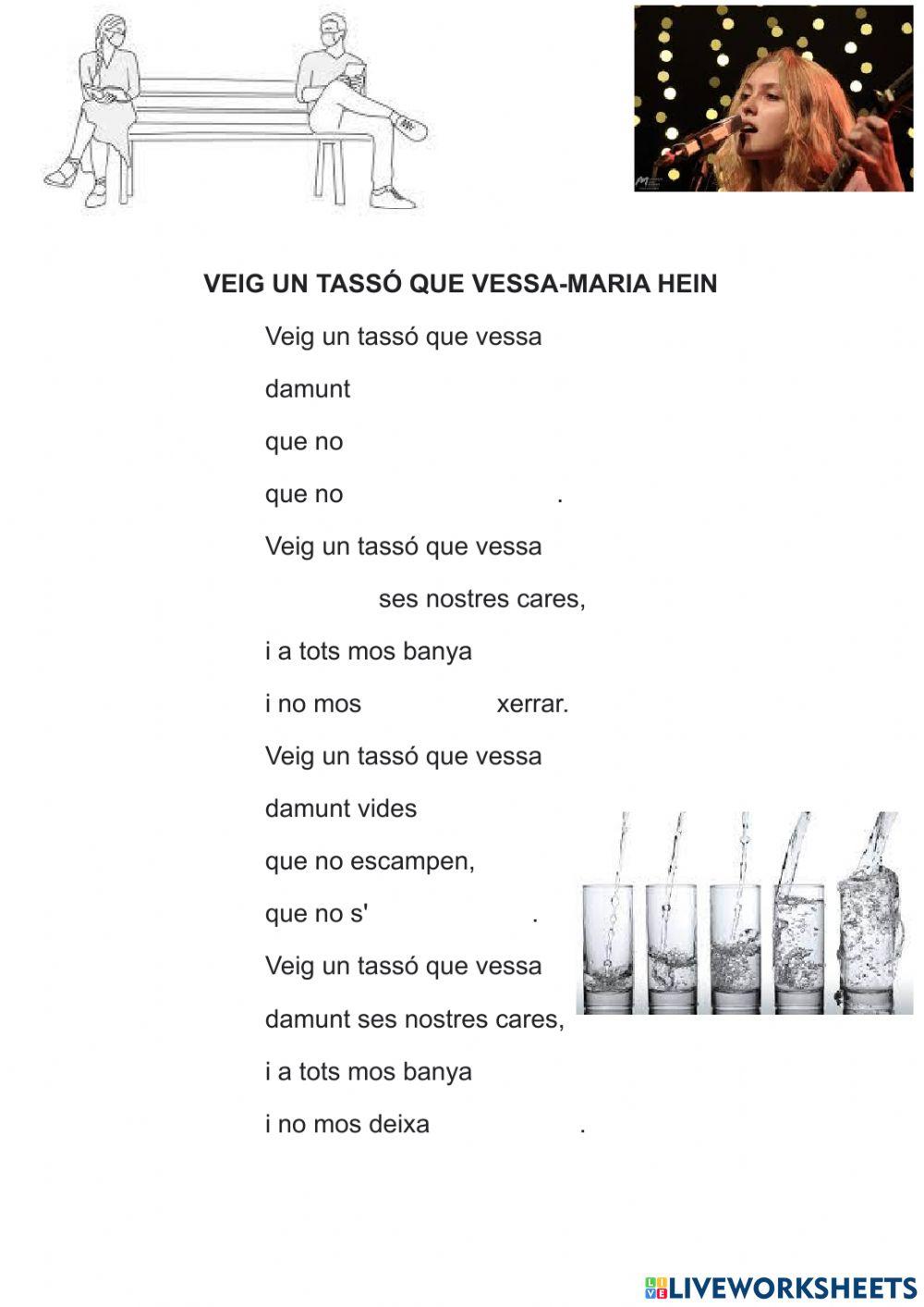 Maria hein-veig un tassó que vessa