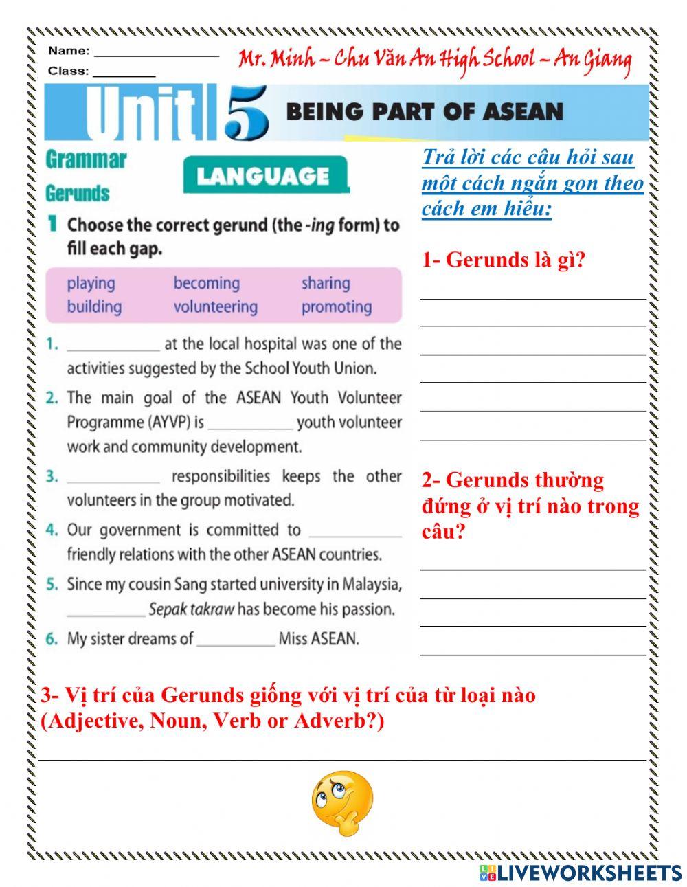 English 11 - Unit 5 - Getting Started and Language
