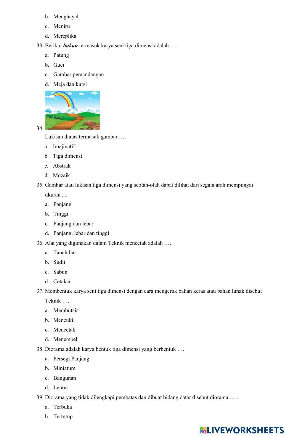 Soal PAS Ganjil SBdP 2022-2023
