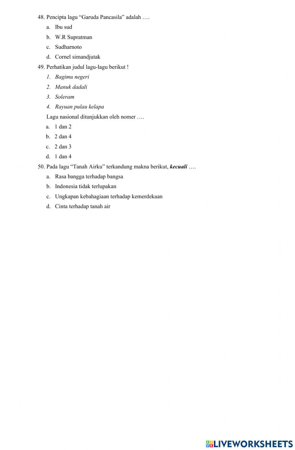 Soal PAS Ganjil SBdP 2022-2023