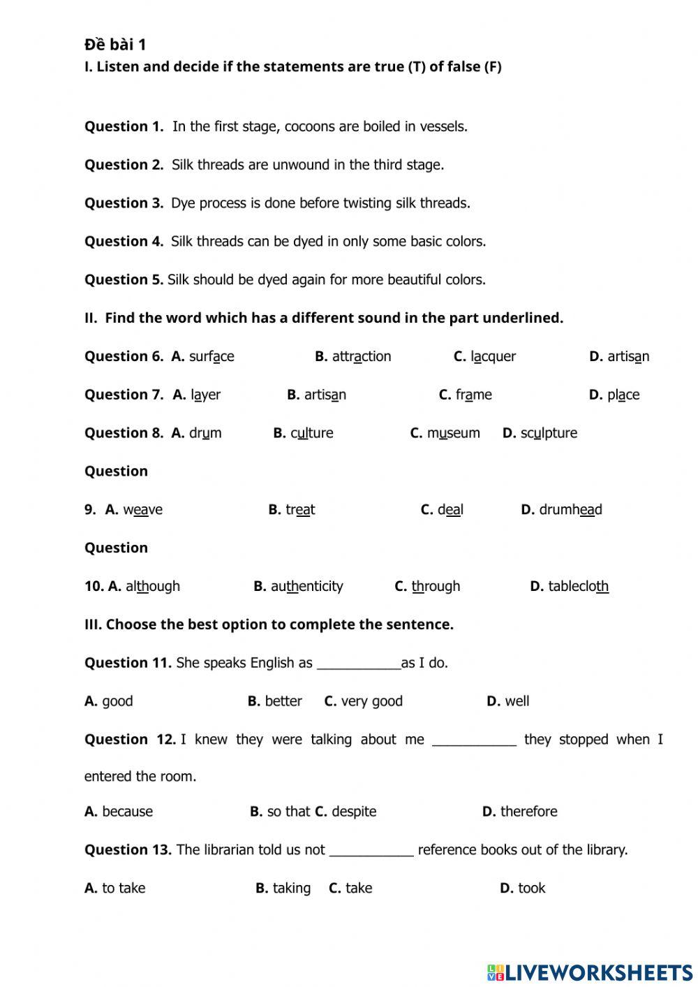 Đề 1  ky 1 lop  9