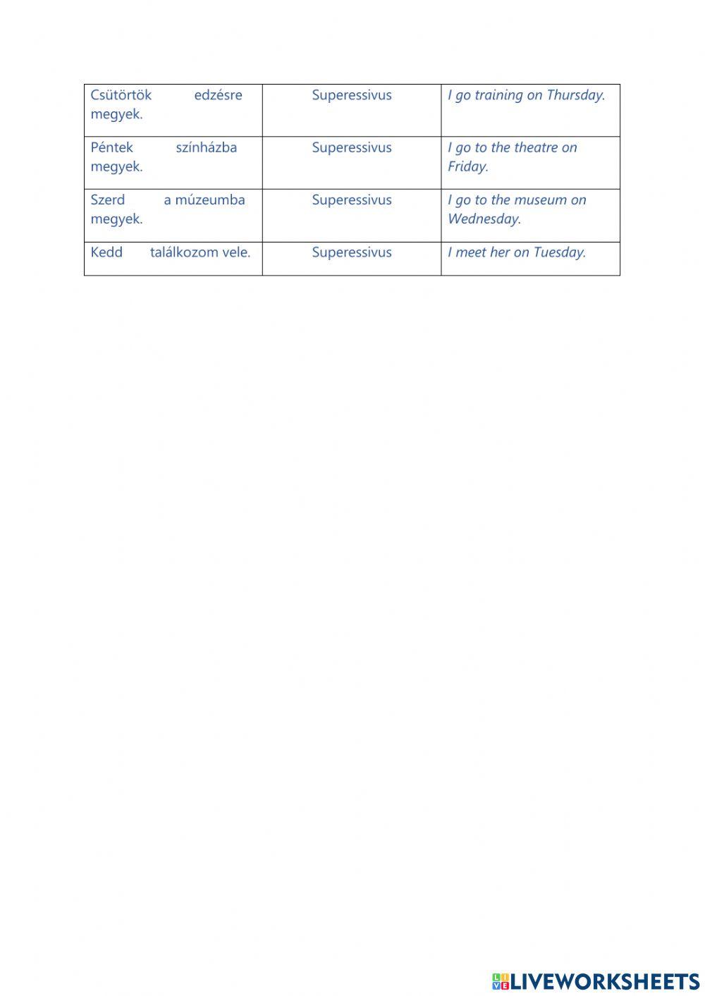 Adverbial suffixes practice