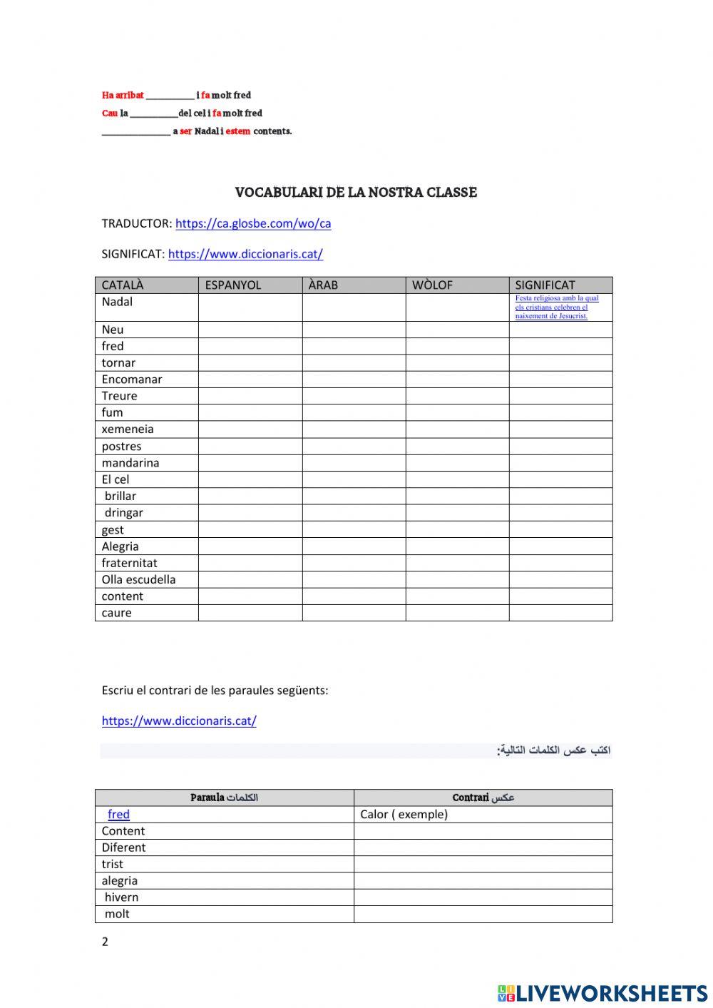 Arriba el Nadal! عيد الميلاد     قادم