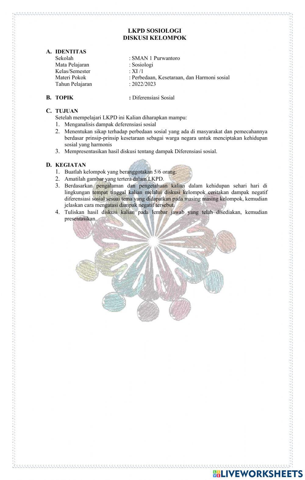 LKPD Diferensiasi Sosial