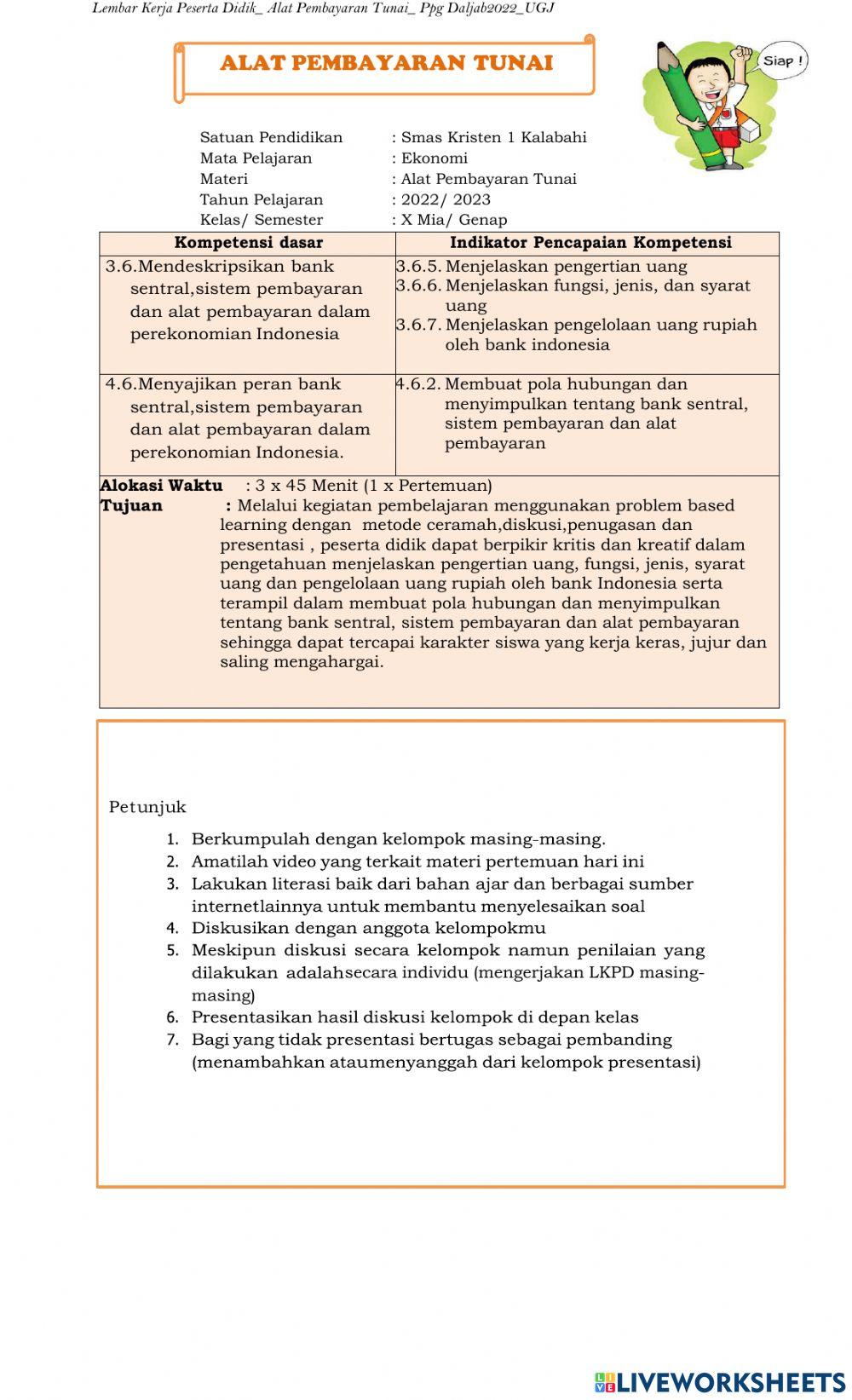 Alat Pembayaran Tunai