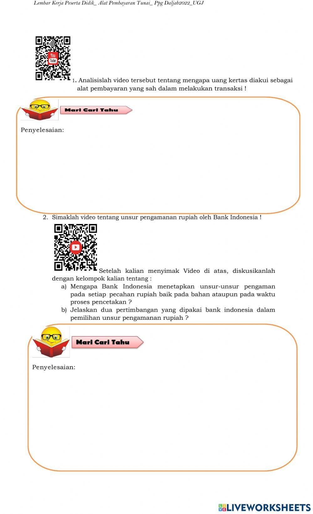 Alat Pembayaran Tunai