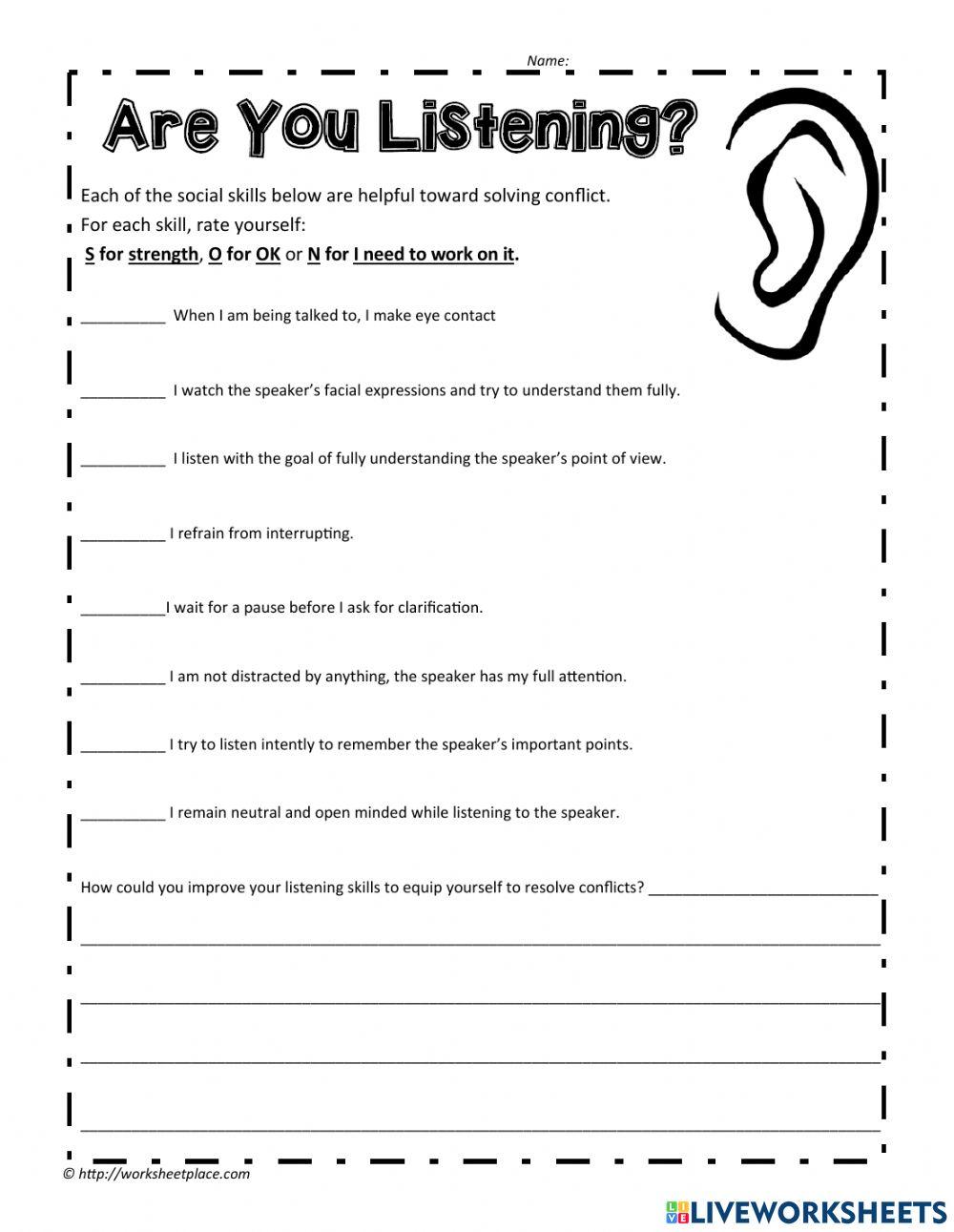 Social Skills Listening 2884135 Mrs Anderson Live Social Skills Listening 2884135 Mrs Anderson Live