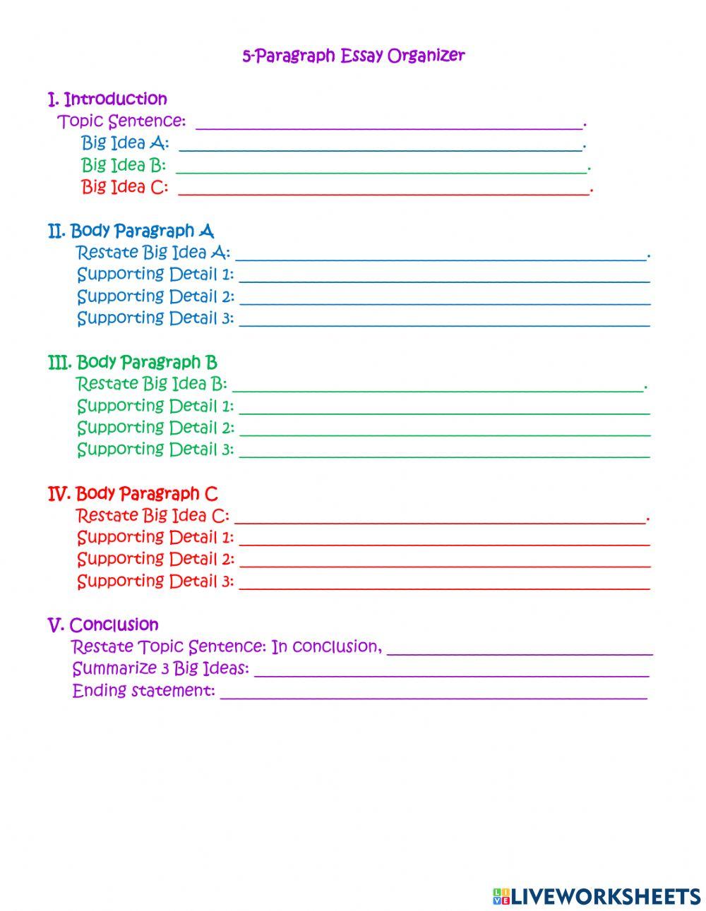 Essay Organizer
