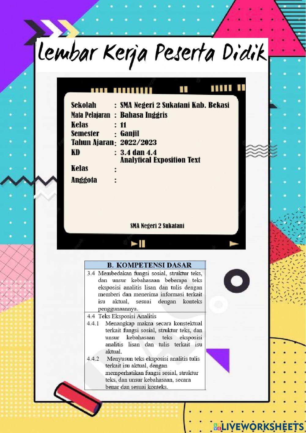 Analytical Exposition Text