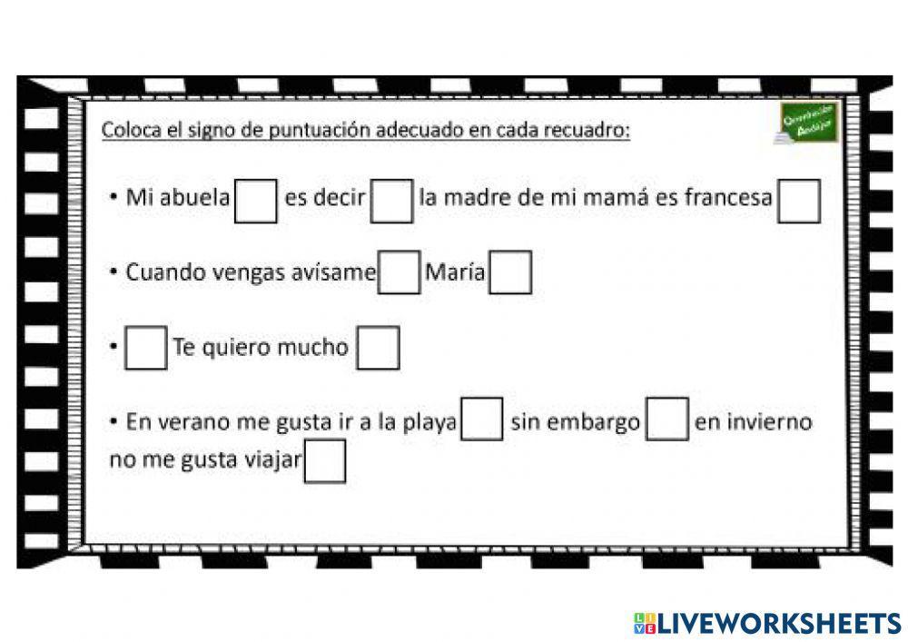 Signos de exclamación y admiración.