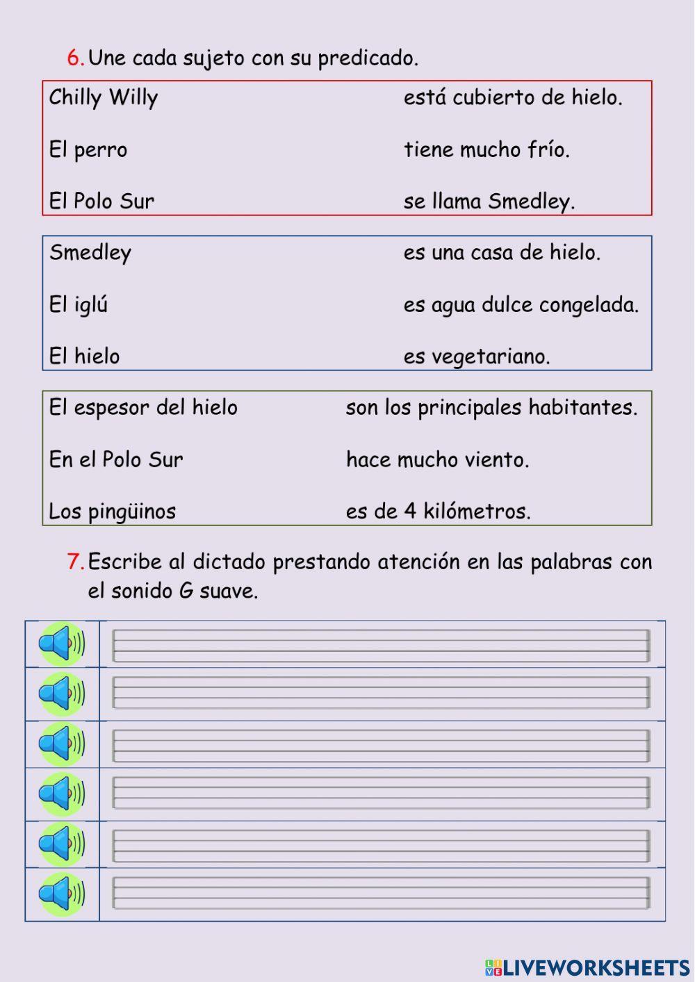 Lectura comprensiva - Chilly Willy