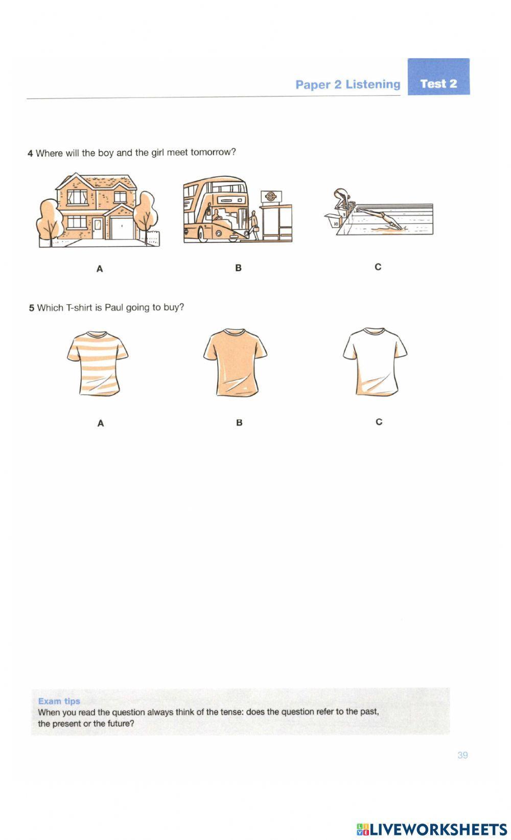 Test 2 Listening R A2 Key For School 