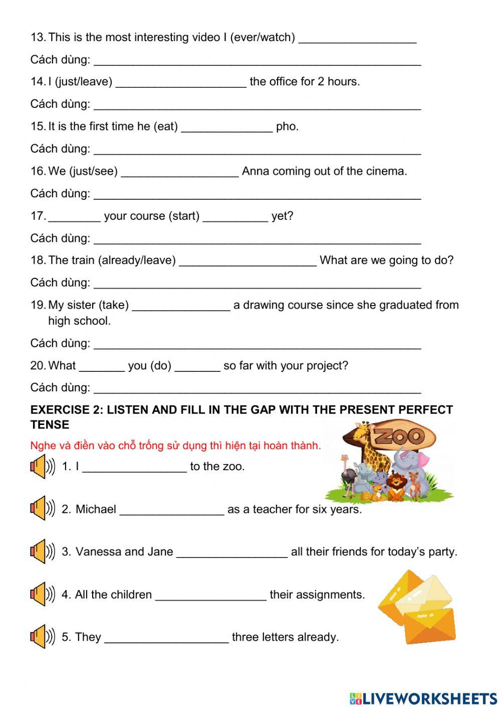 Present Perfect Tense