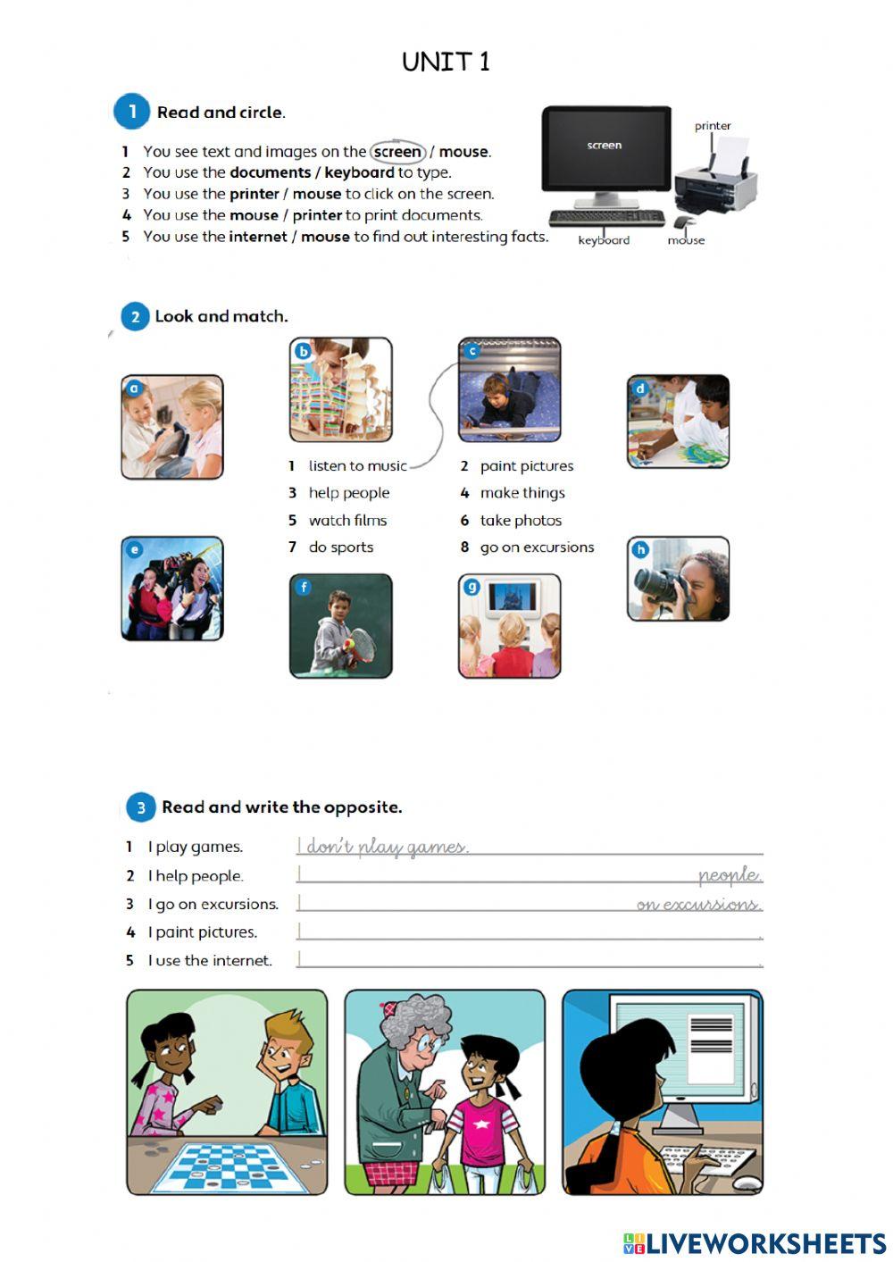 Unit 1 (a computer for the club)