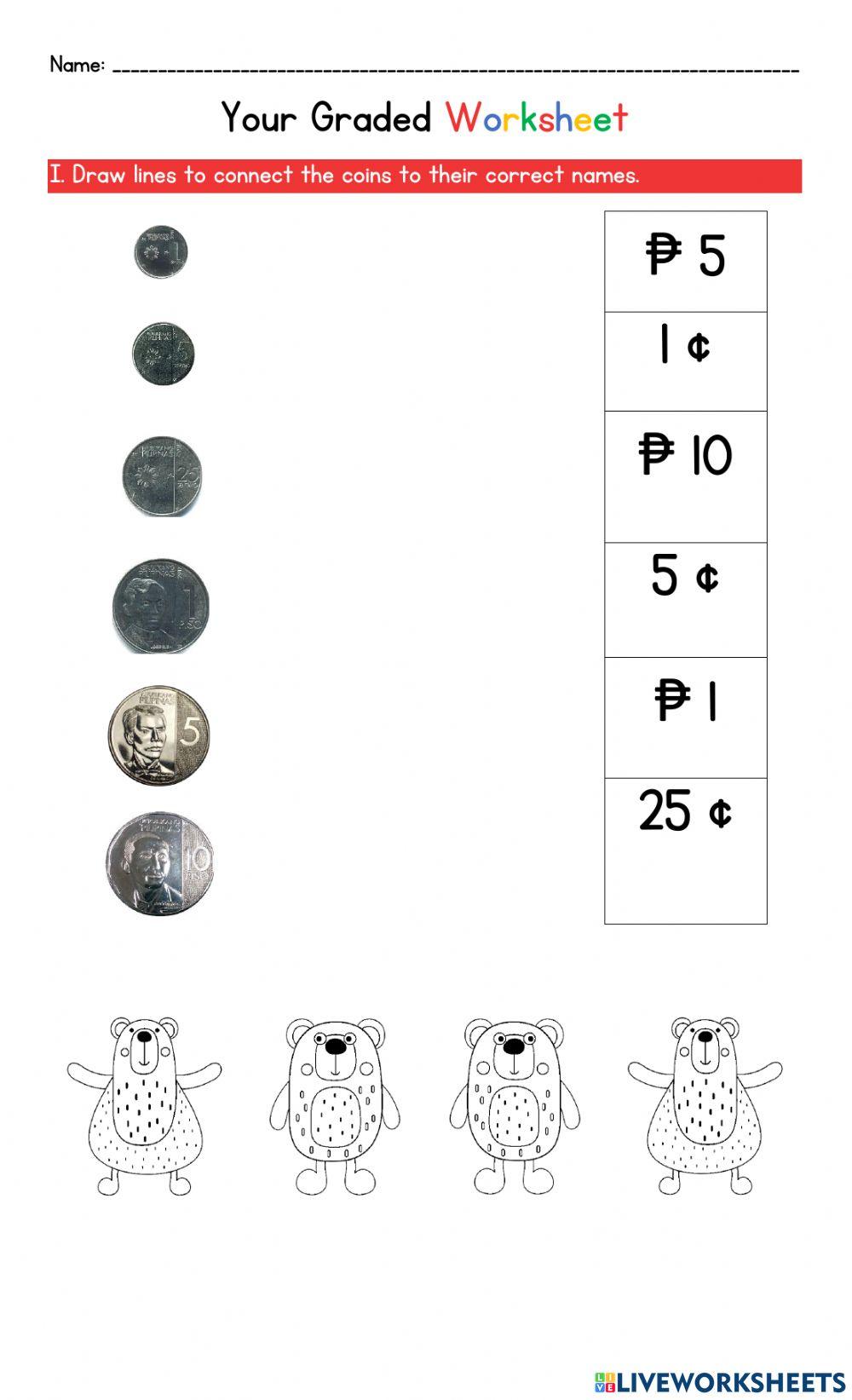 Comparing Money Worksheet