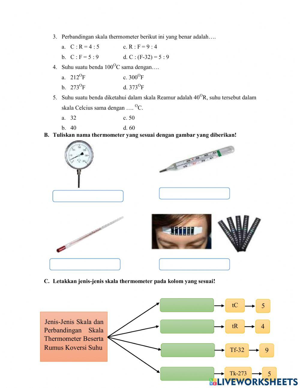 Suhu dan skala Thermometer