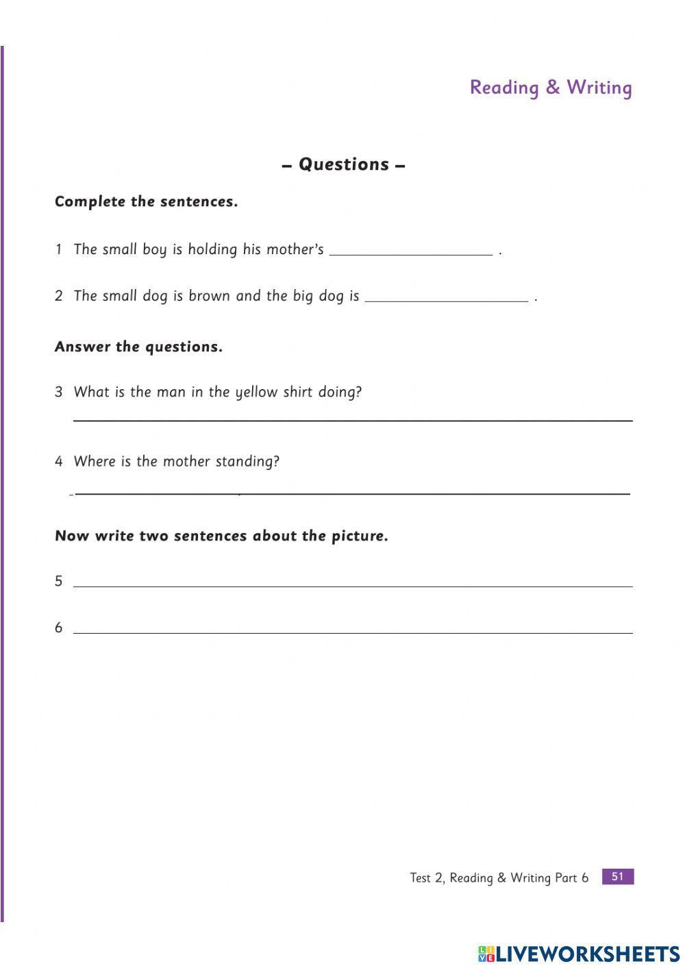 Practice Test 2& 3-Movers