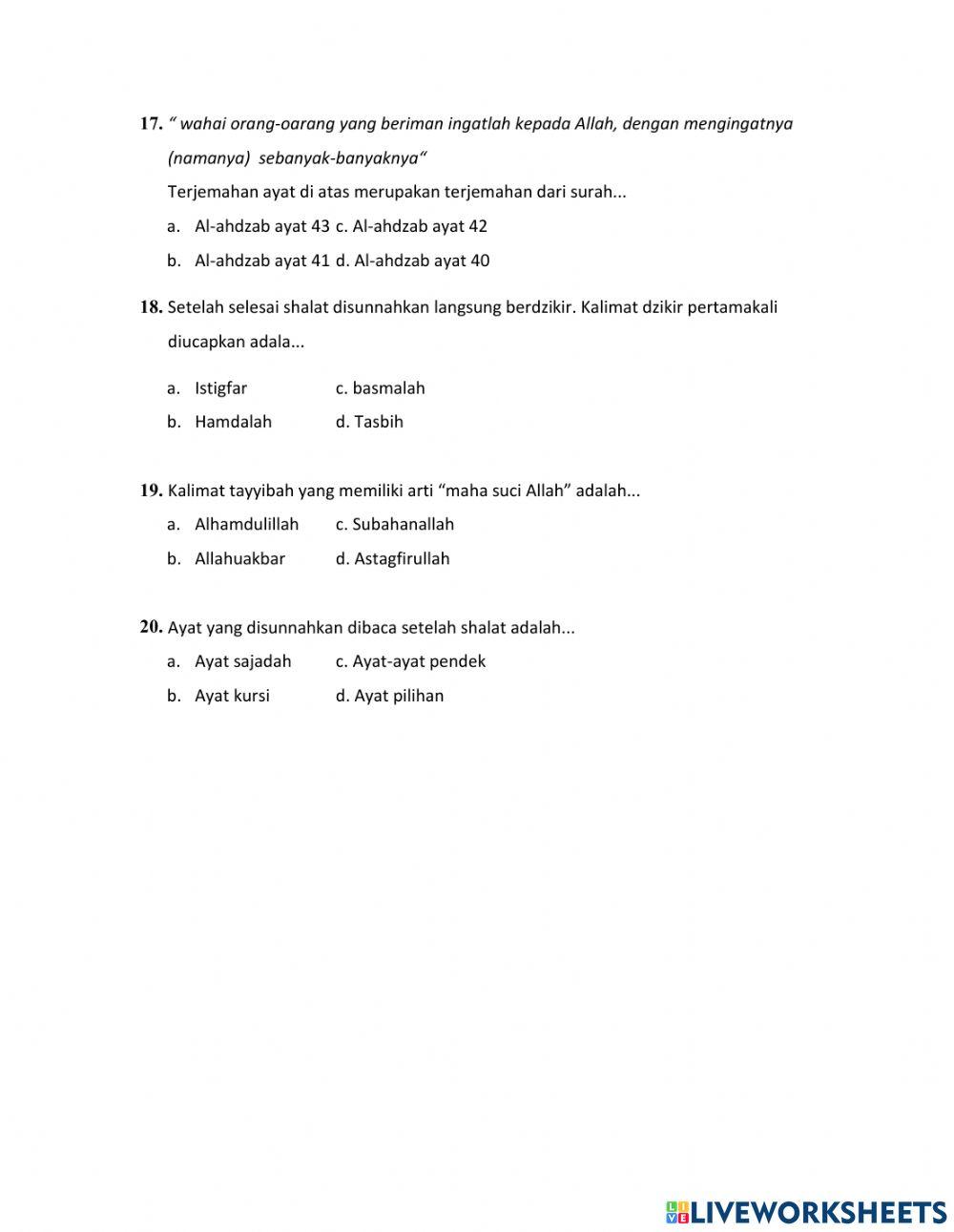 TUGAS KELOMPOK SHALAT DAN ZIKIR