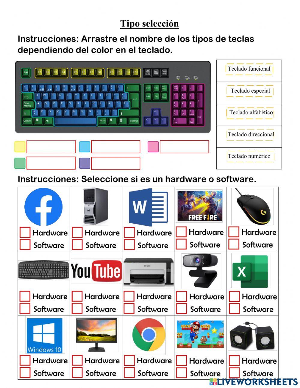 Prueba de computacion 5 grado-I parcial