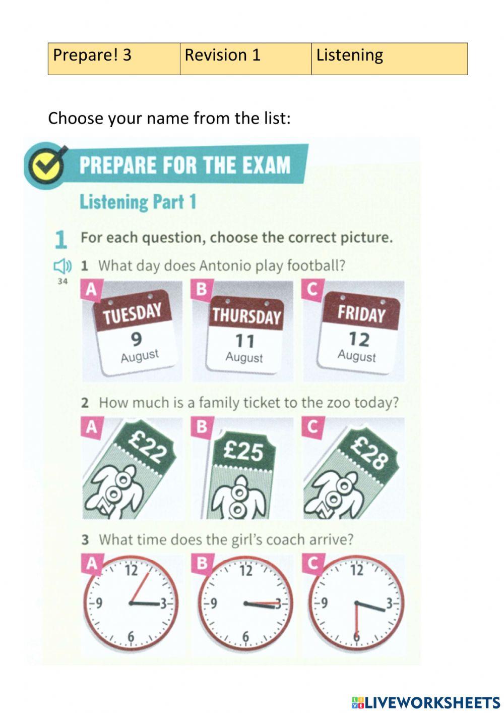 Revision 1-Listening