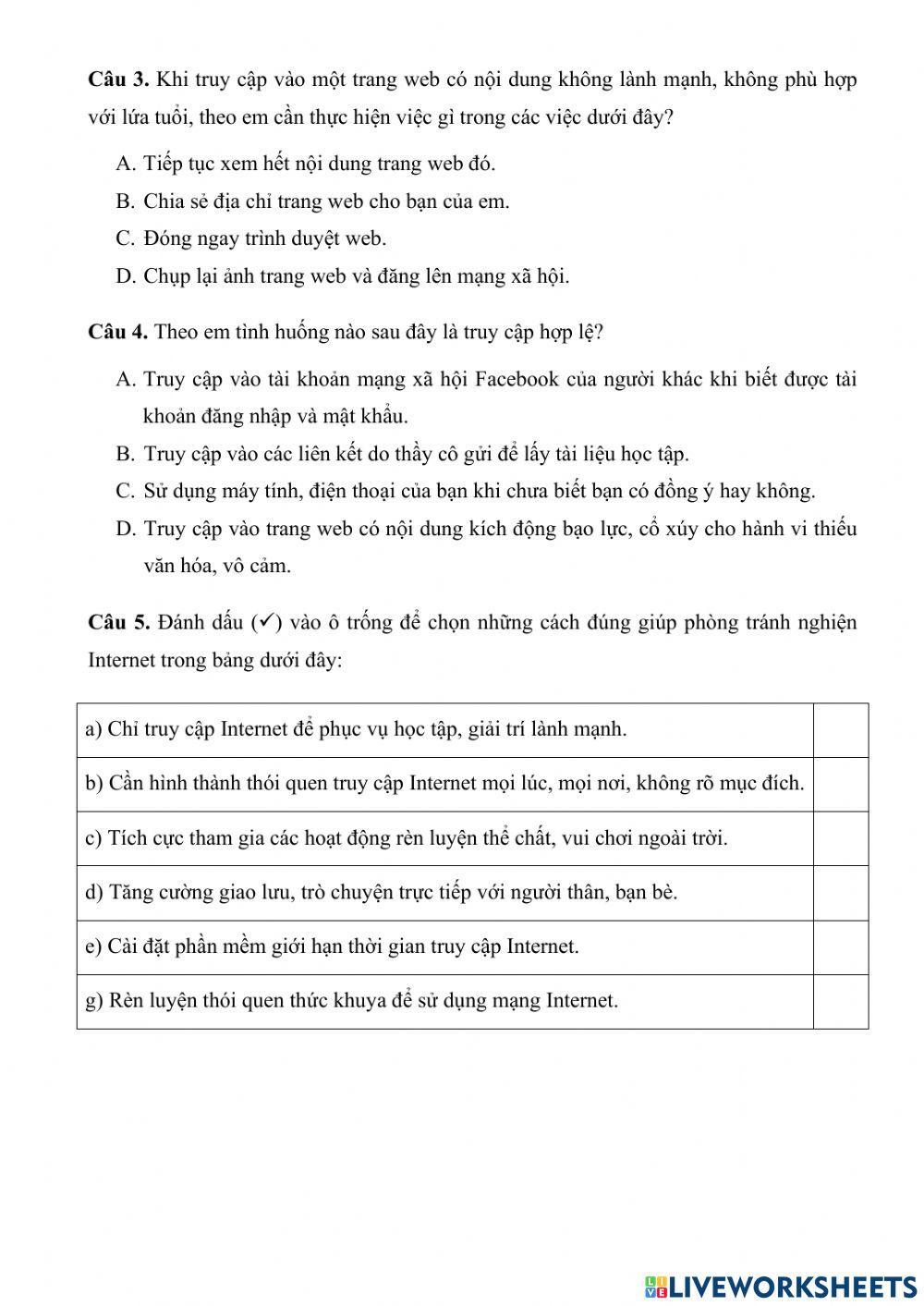 Tin 7 - Bài 6 - Văn hóa ứng xử qua phương tiện truyền thông số