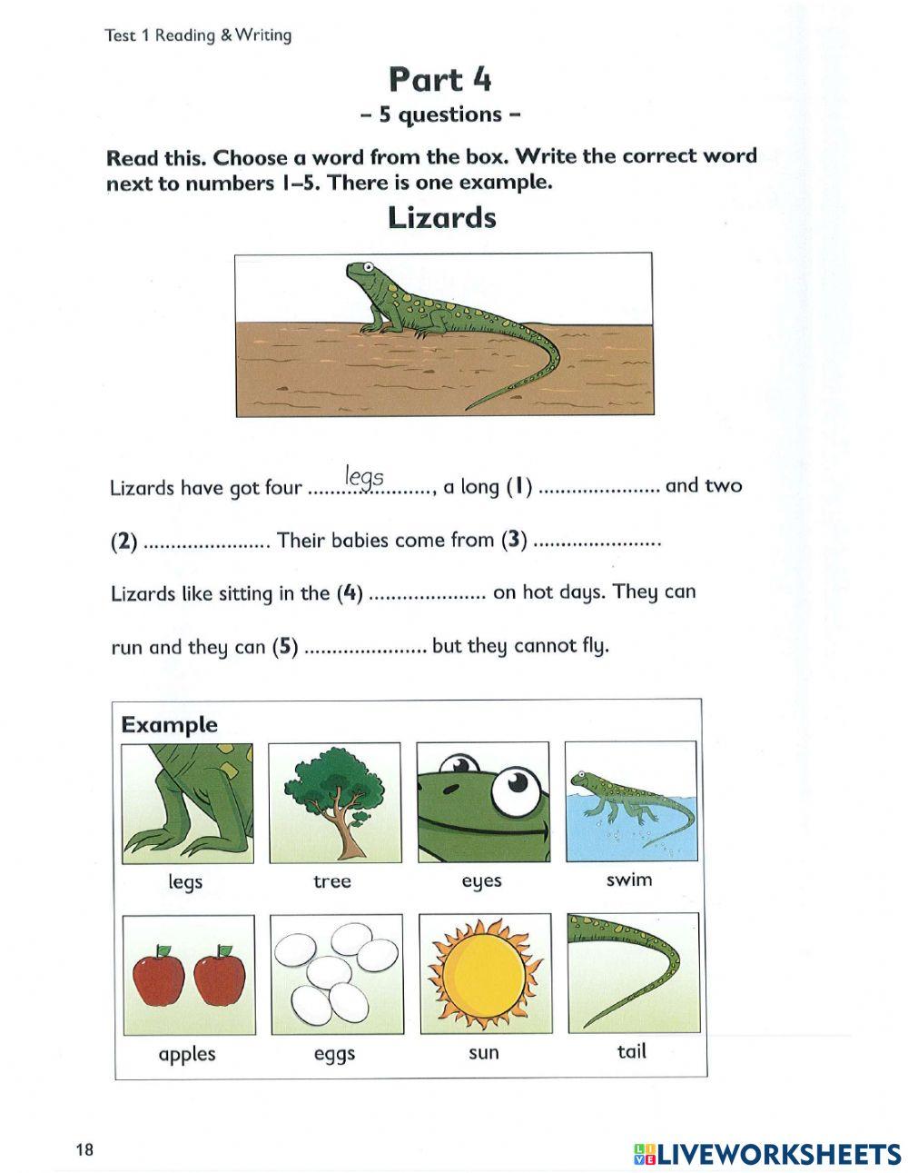 Collins Starter Test 1 Reading