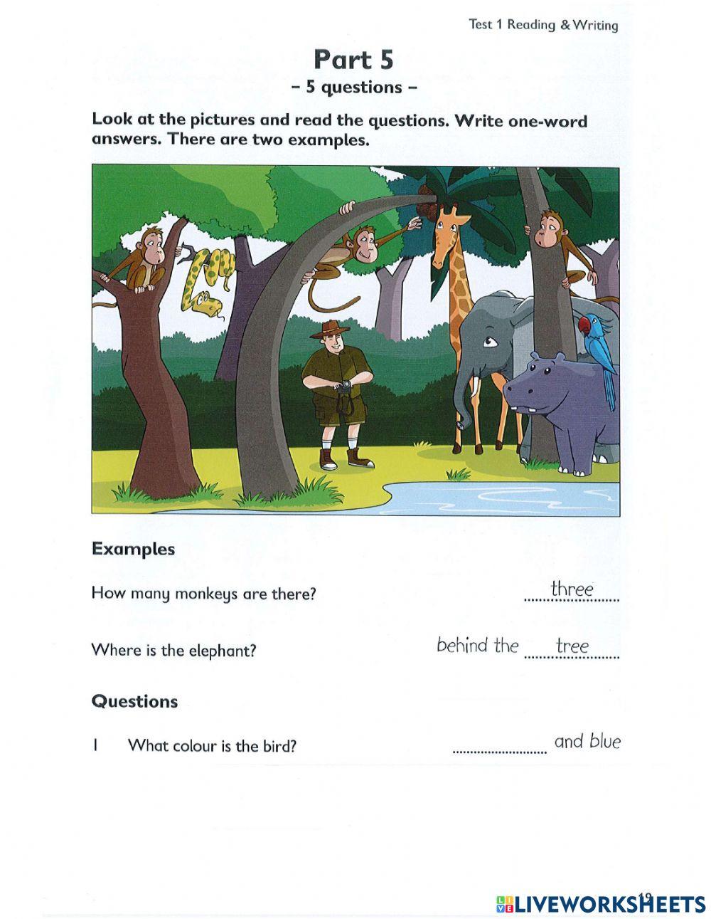 Collins Starter Test 1 Reading