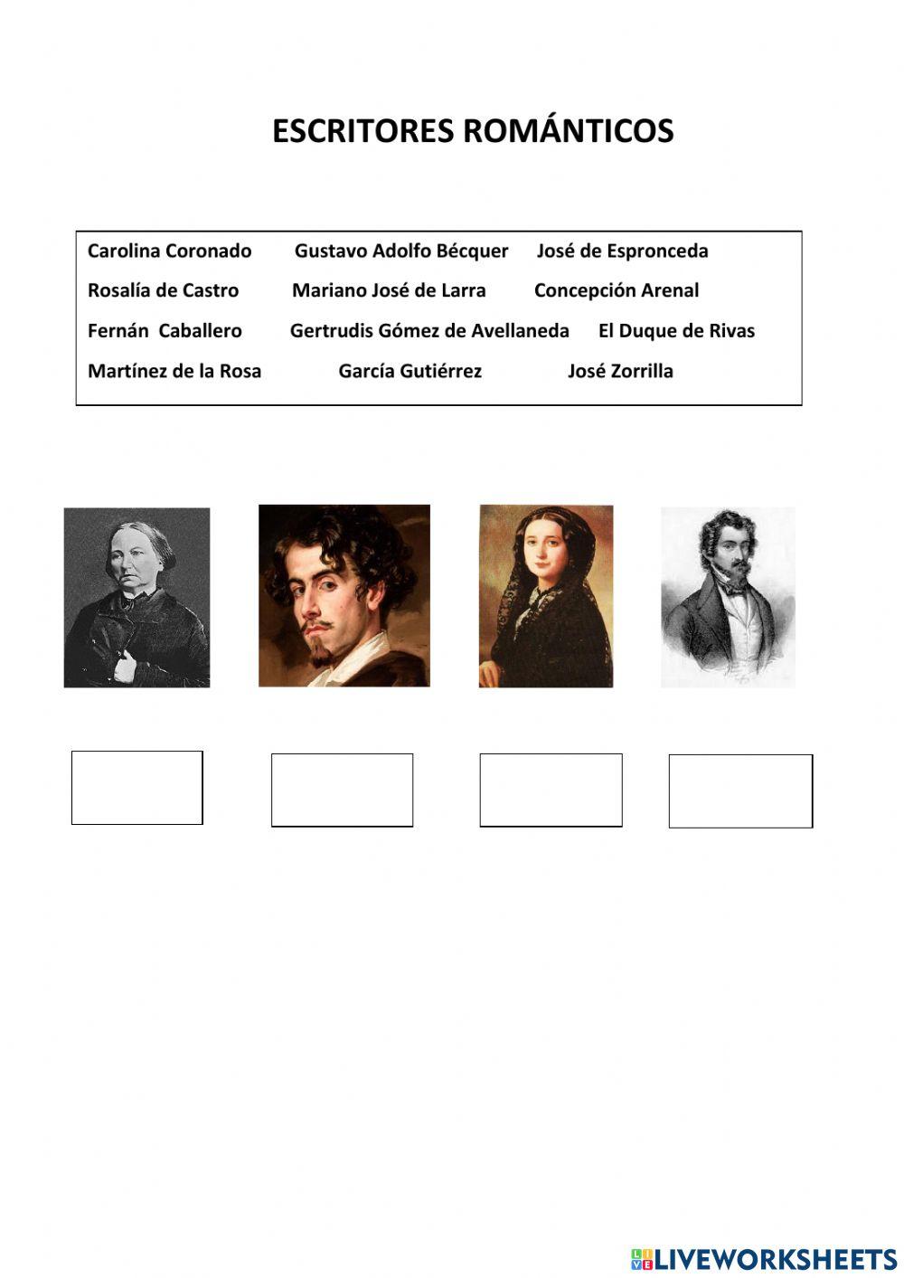 Escritores románticos II