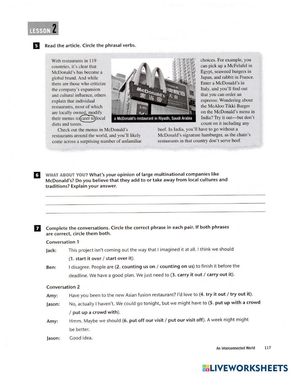 Level 12 Workbook Unit 10 Lesson 2