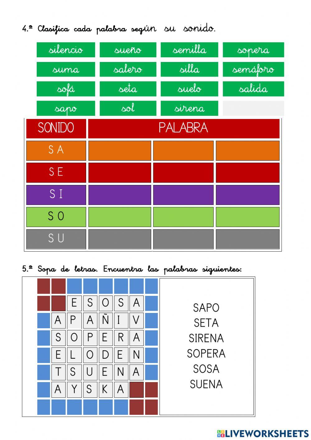 24.- ORTOGRAFÍA: la S