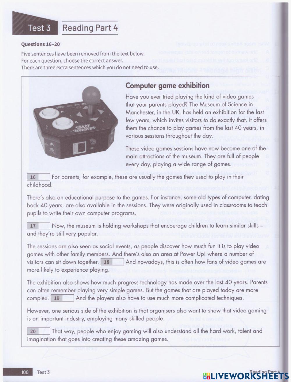 practice reading B1 level