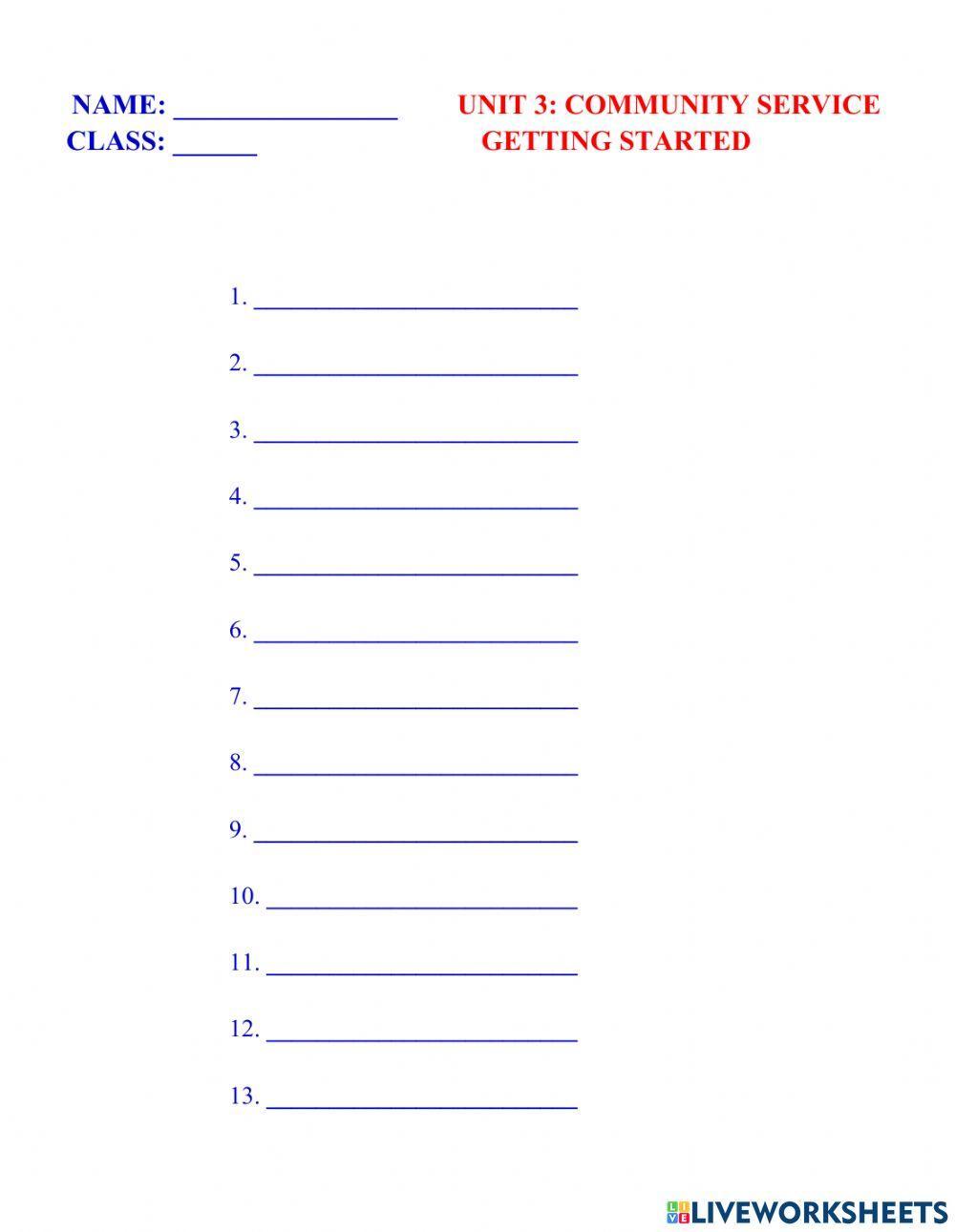 Rnglish 7 global unit 3 vocabulary getting