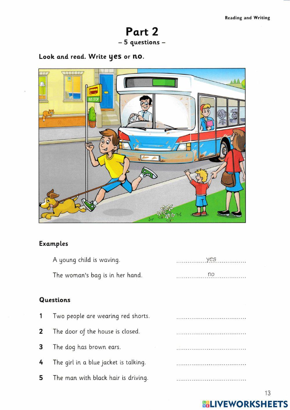 Starters 1 - Test 1 Reading