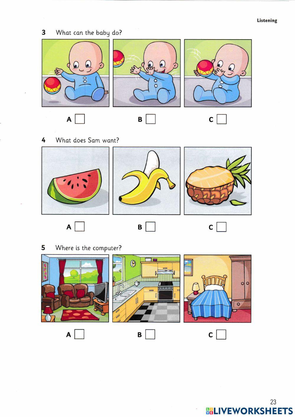 Starters 1 - Test 2 Listening