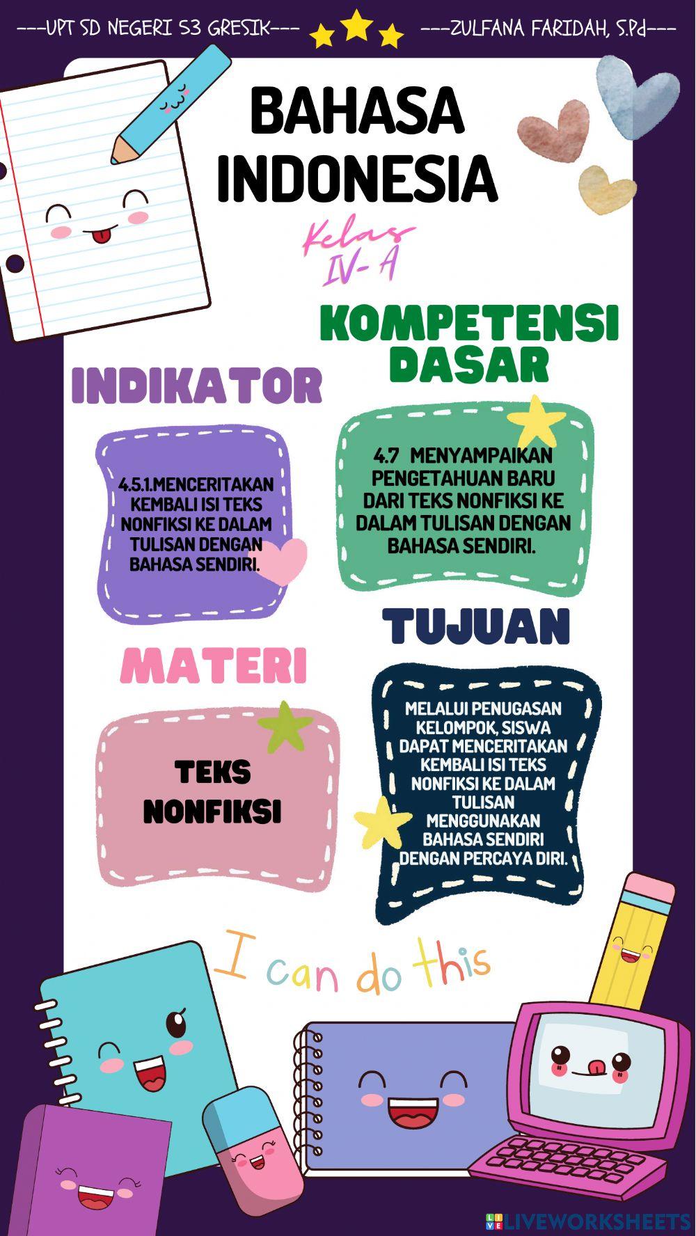 LKPD Tema 5 Subtema 1 Pembelajaran 3 Kelas IV SD