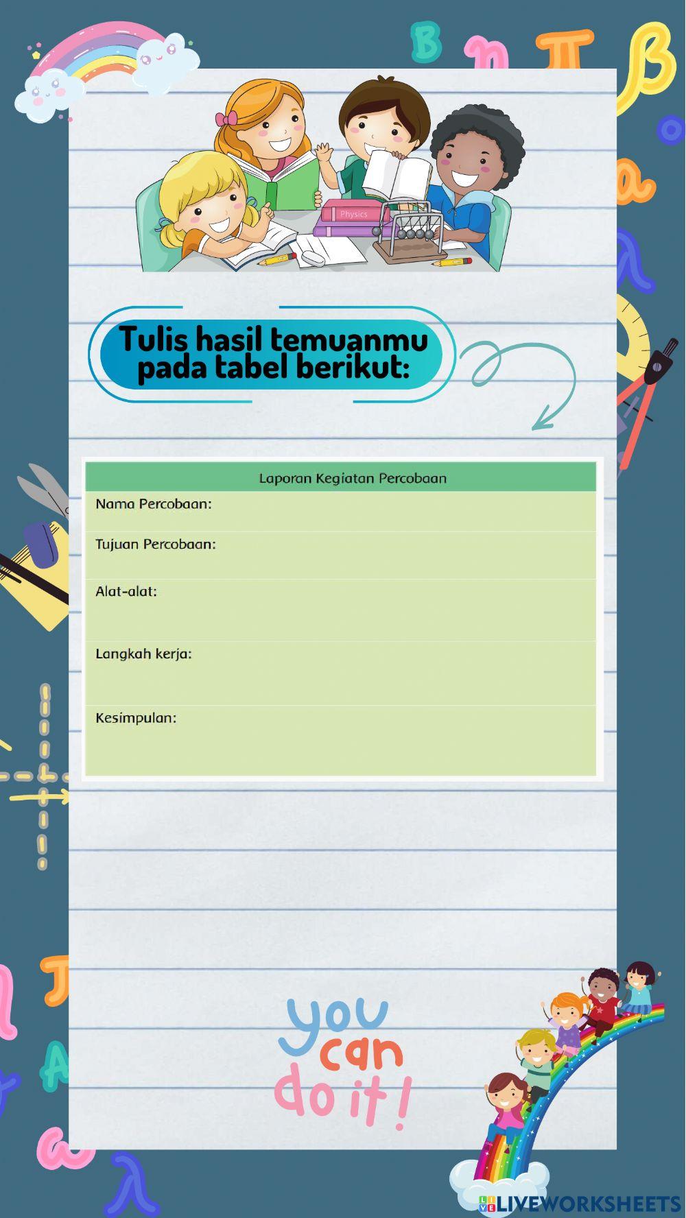 LKPD Tema 5 Subtema 1 Pembelajaran 3 Kelas IV SD